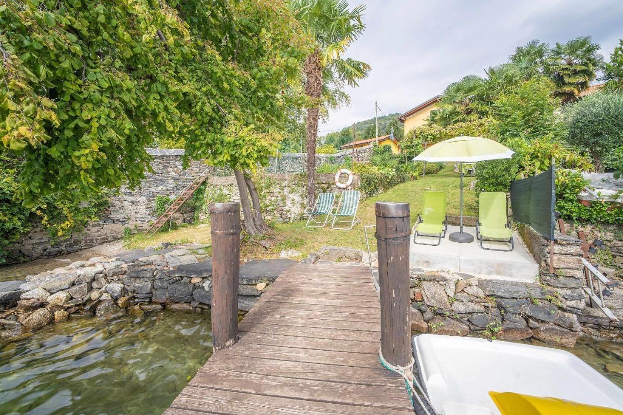 Il Glicine Appartamento Con Darsena Privata A Lago Pettenasco Ngoại thất bức ảnh