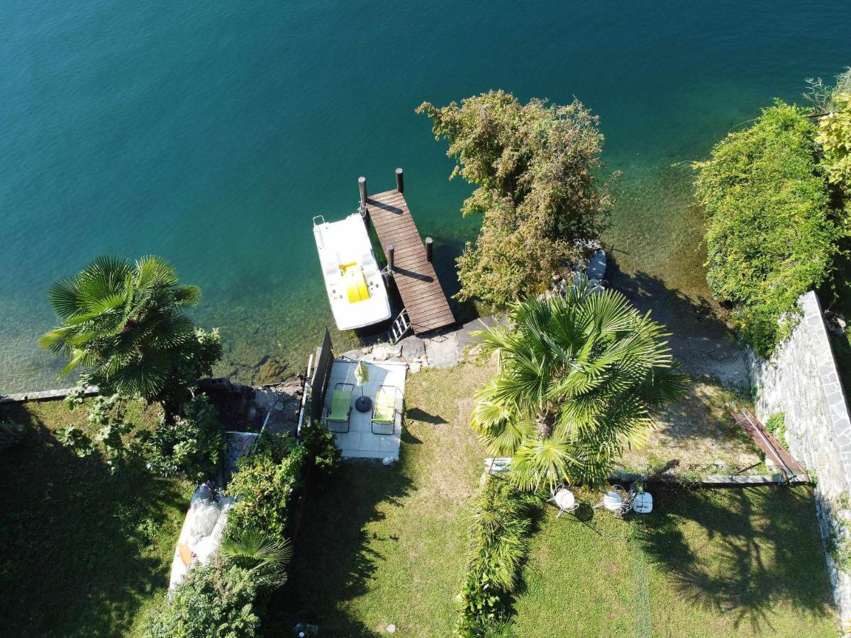 Il Glicine Appartamento Con Darsena Privata A Lago Pettenasco Ngoại thất bức ảnh