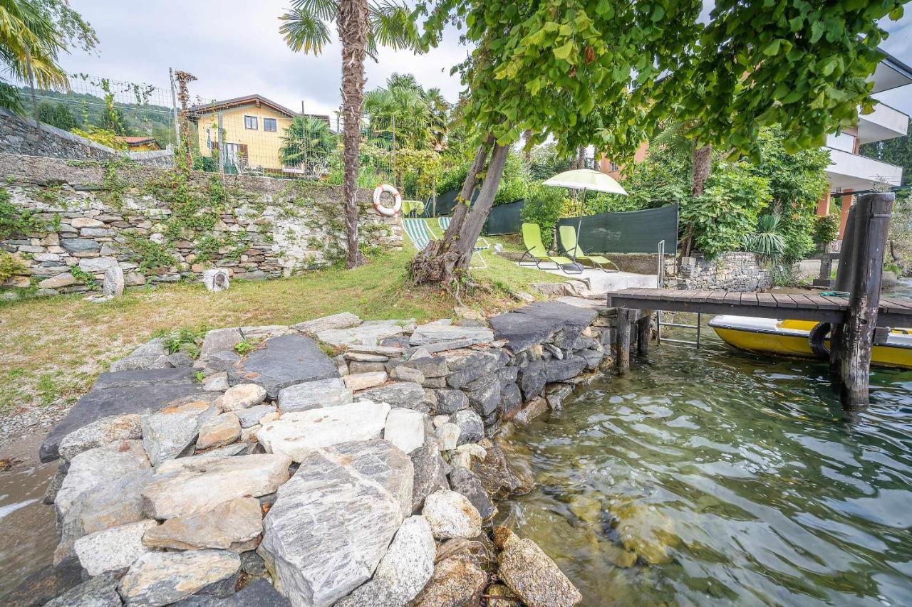 Il Glicine Appartamento Con Darsena Privata A Lago Pettenasco Ngoại thất bức ảnh